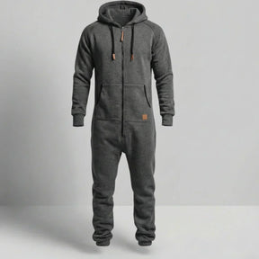 Margonni | Tuta in pile con cappuccio e zip - Cozy