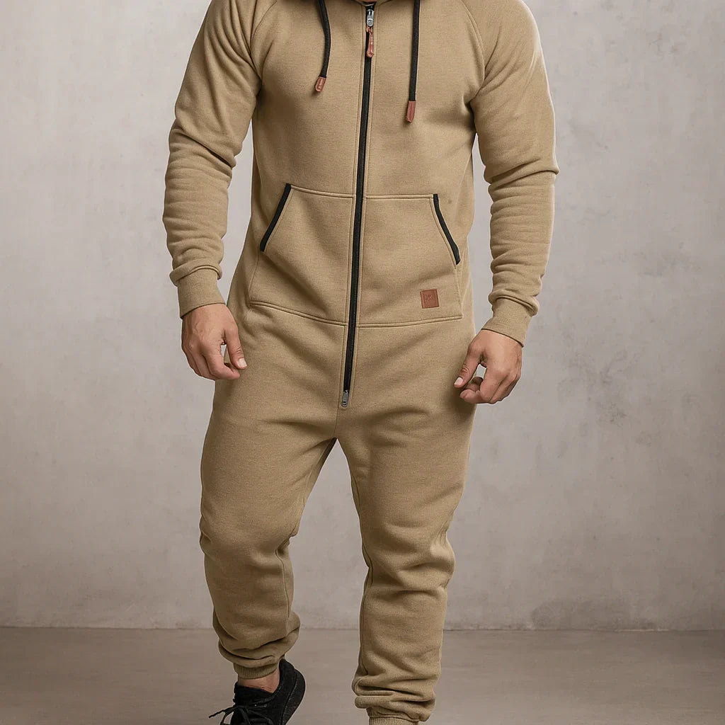 Margonni | Tuta in pile con cappuccio e zip - Cozy