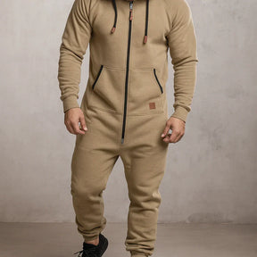 Margonni | Tuta in pile con cappuccio e zip - Cozy