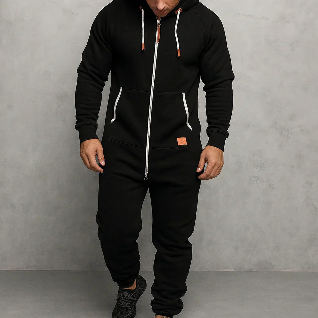 Margonni | Tuta in pile con cappuccio e zip - Cozy