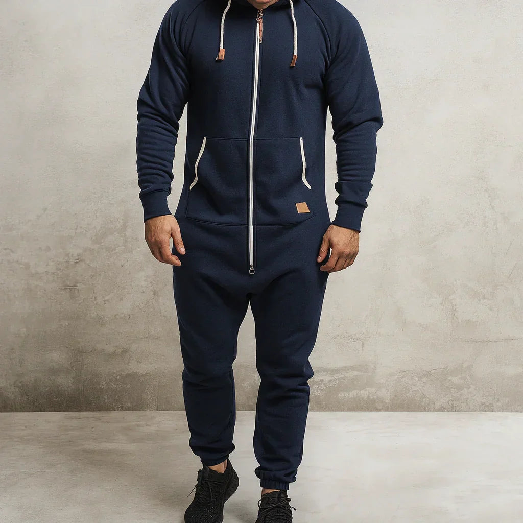 Margonni | Tuta in pile con cappuccio e zip - Cozy