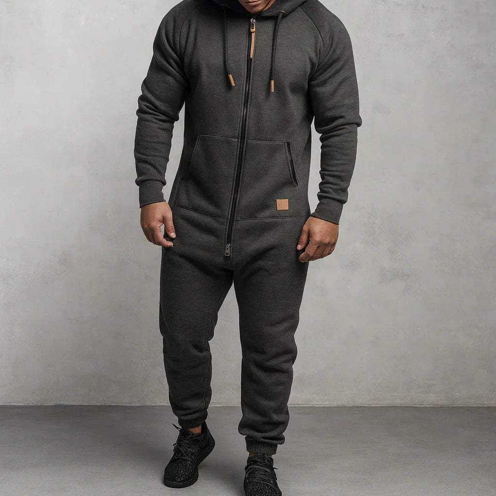 Margonni | Tuta in pile con cappuccio e zip - Cozy