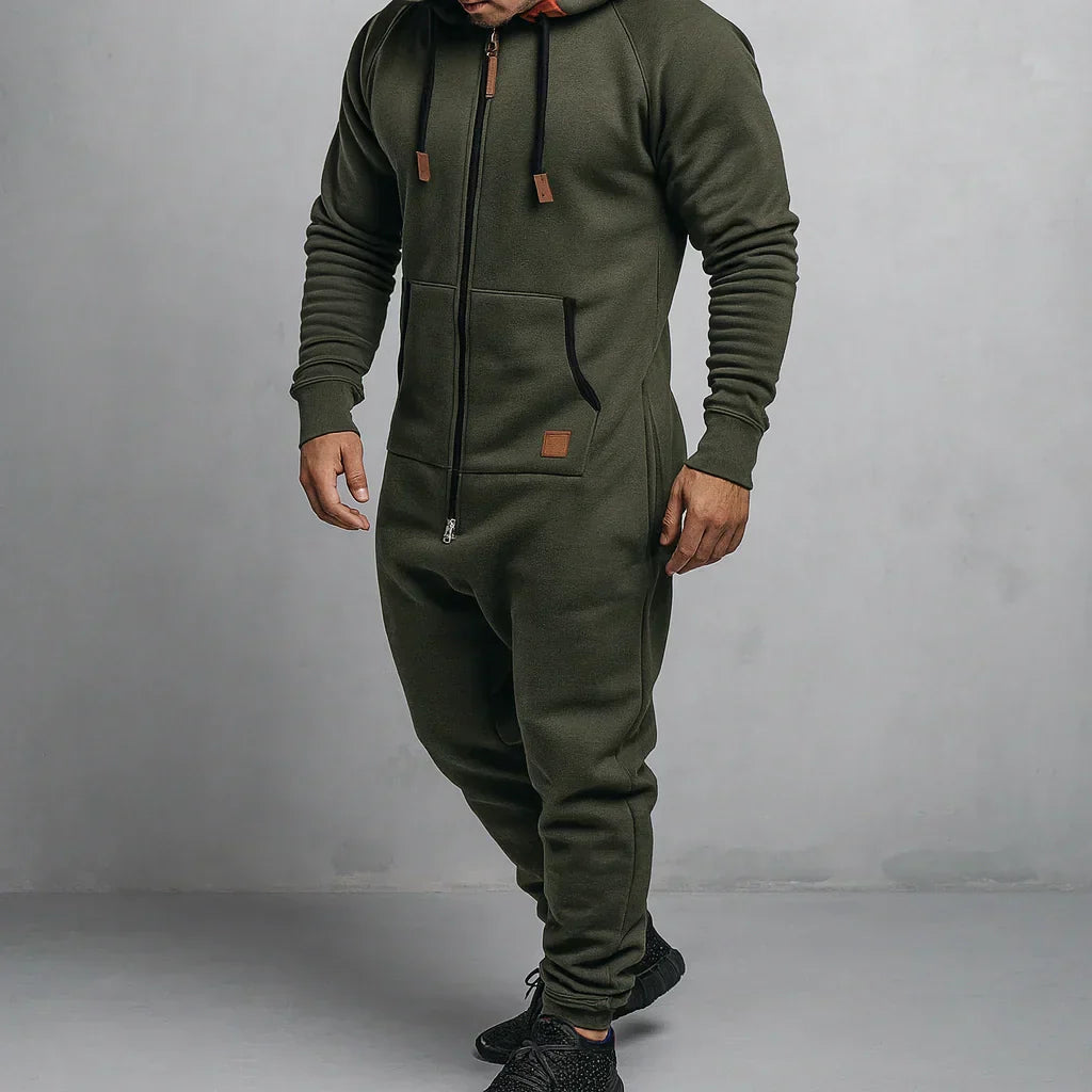 Margonni | Tuta in pile con cappuccio e zip - Cozy