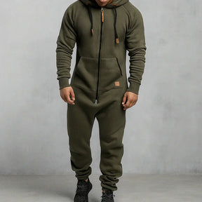Margonni | Tuta in pile con cappuccio e zip - Cozy