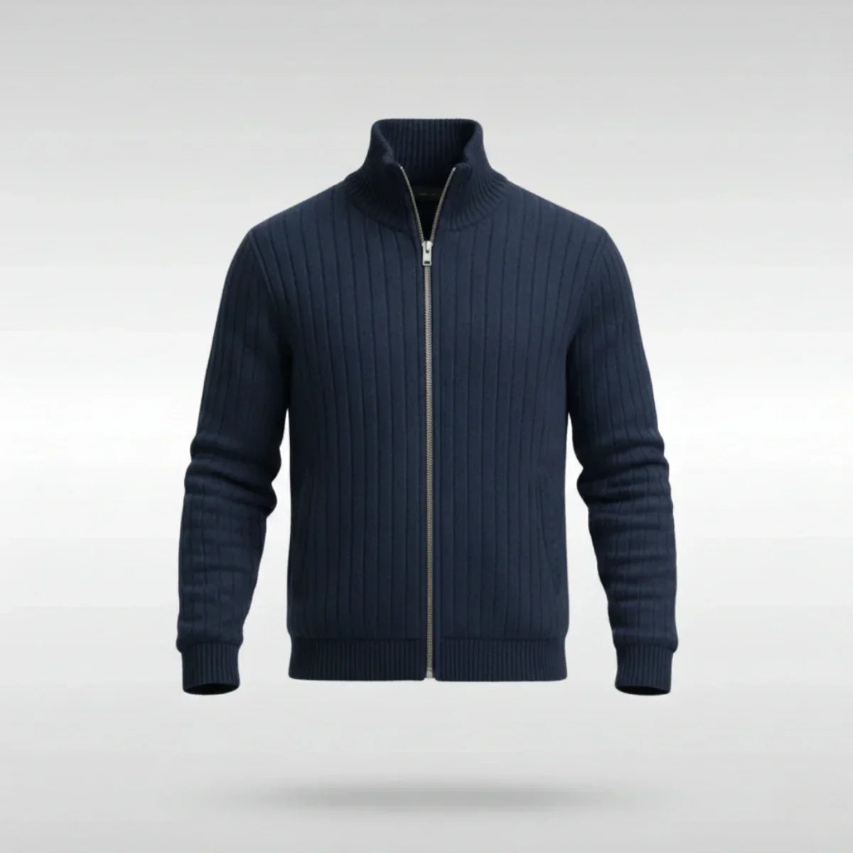 Margonni | Elegante giacca classica con cerniera – RibbedWarm™