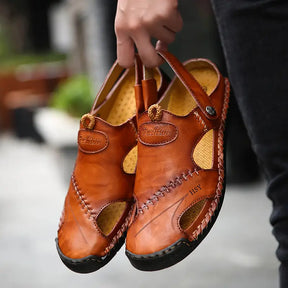 Margonni | Sandali casual da uomo in morbida pelle di alta qualità – CloudWay