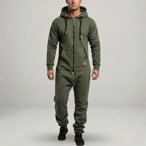 Margonni | Tuta in pile con cappuccio e zip - Cozy