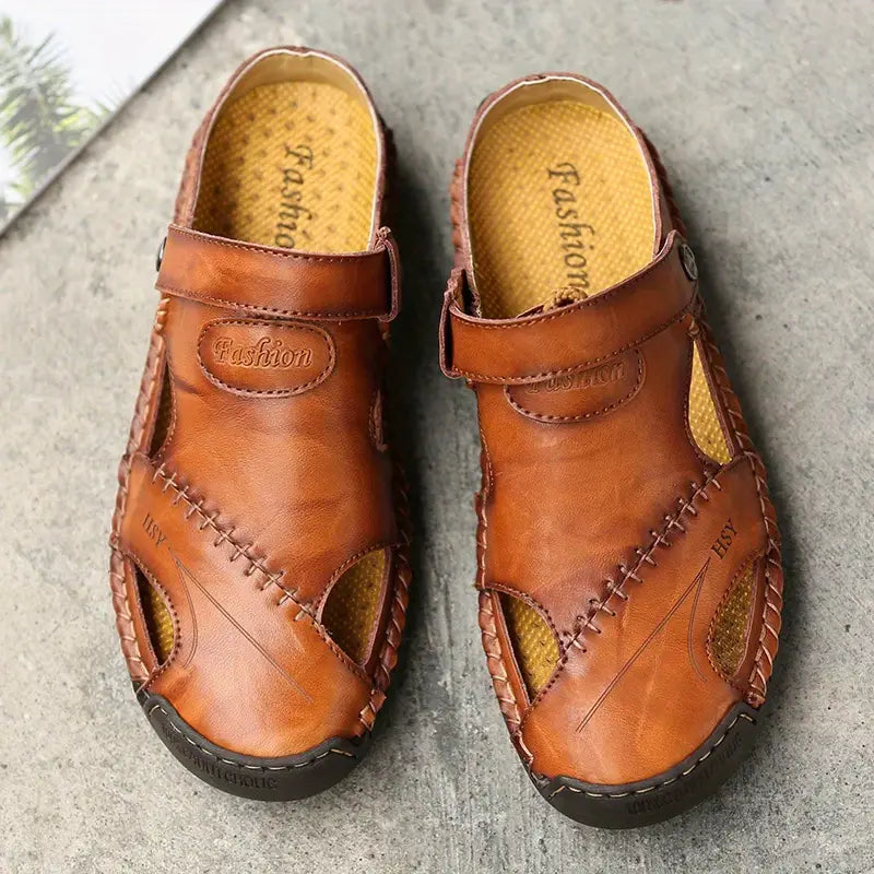 Margonni | Sandali casual da uomo in morbida pelle di alta qualità – CloudWay