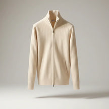 Margonni | Elegante giacca classica con cerniera – RibbedWarm™