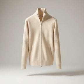 Margonni | Elegante giacca classica con cerniera – RibbedWarm™
