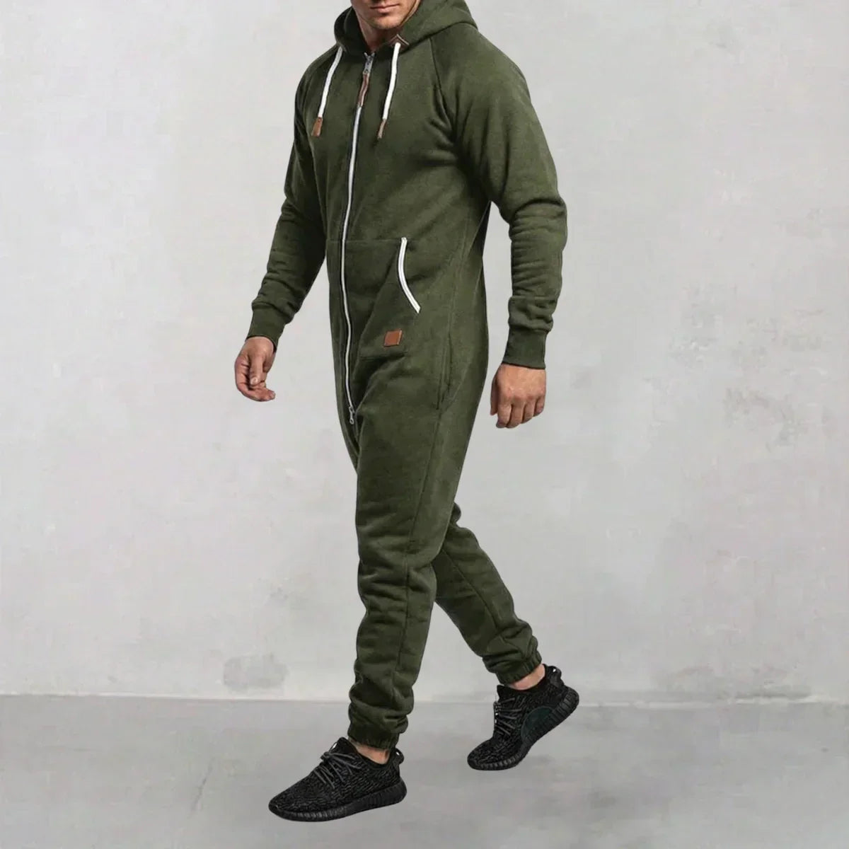 Margonni | Tuta in pile con cappuccio e zip - Cozy