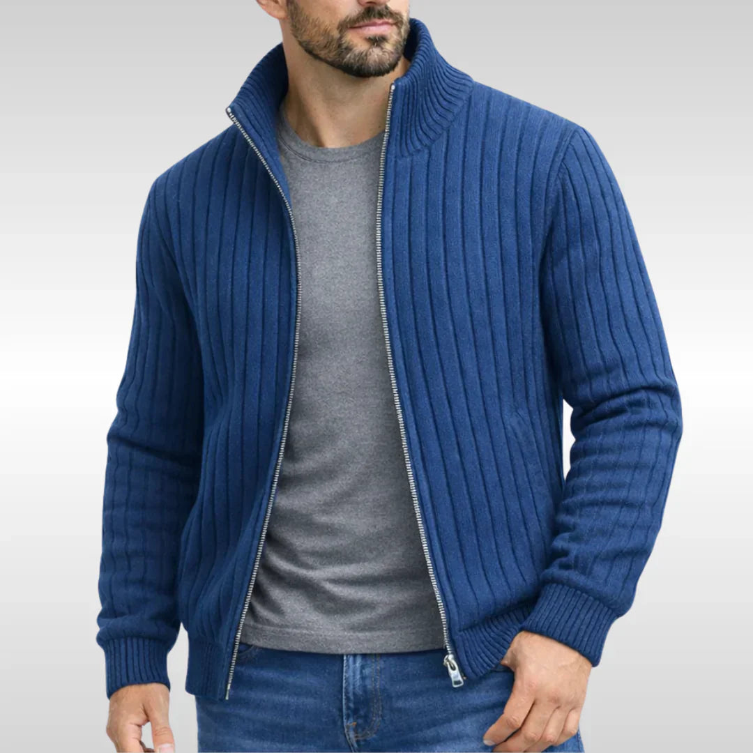 Margonni | Elegante giacca classica con cerniera – RibbedWarm™