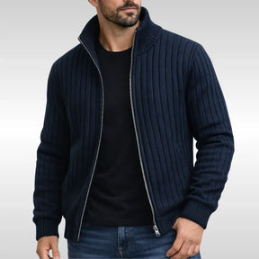 Margonni | Elegante giacca classica con cerniera – RibbedWarm™