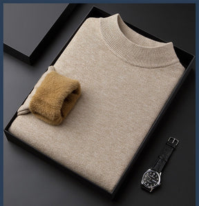Margonni | Maglione in Cashmere Spesso da Uomo a Tinta Unita - Alta Qualità