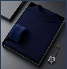 Margonni | Maglione in Cashmere Spesso da Uomo a Tinta Unita - Alta Qualità