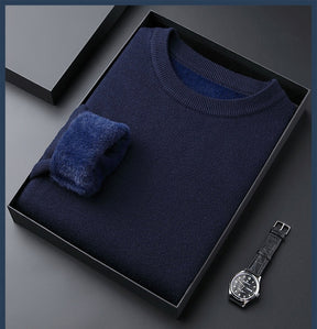 Margonni | Maglione in Cashmere Spesso da Uomo a Tinta Unita - Alta Qualità