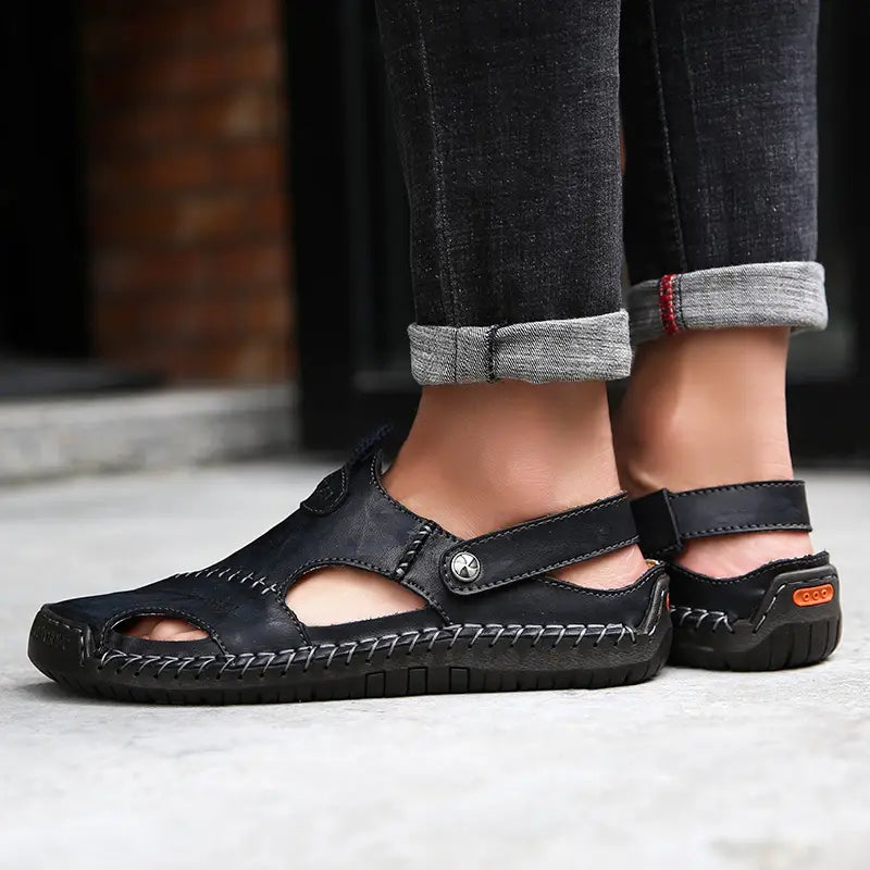 Margonni | Sandali casual da uomo in morbida pelle di alta qualità – CloudWay
