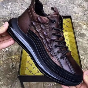 Margonni | Scarpe casual da uomo con stampa coccodrillo e cuscinetto d’aria